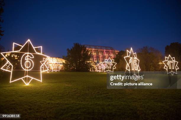 The opening of Christmas Garden at the Botanical Garden in Berlin, Germany, 17 November 2017. A 2-kilometre pathway leads visitors past 30 individual...