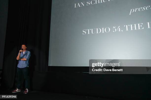 John Battsek attends a private screening of Studio 54, The Documentary at Curzon Bloomsbury, hosted by EDITION Hotels on behalf of Ian Schrager, on...