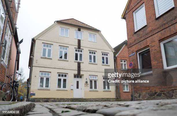 View of the "Bahide Arslan House" in Moelln, Germany, 16 November 2017. Twenty-five years ago three arson attacks viciously killed three people in...