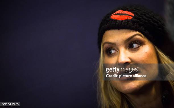 Pop singer Anastacia visits the tower of the priory in Ulm, Germany, 18 November 2017. The singer is partaking in the Radio7 Charitynight event which...