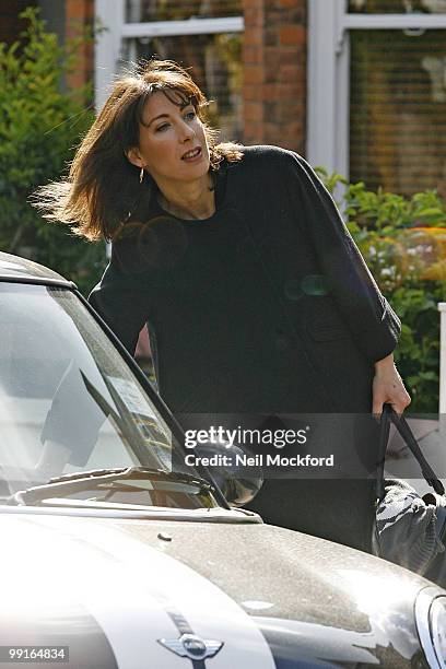 Samantha Cameron Sighted leaving her home on May 13, 2010 in London, England.