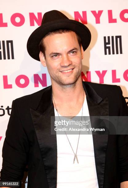Actor Shane West arrives at NYLON'S May Young Hollywood Event at Roosevelt Hotel on May 12, 2010 in Hollywood, California.
