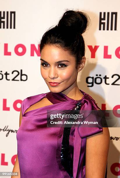 Actress Vanessa Hudgens arrives at NYLON'S May Young Hollywood Event at Roosevelt Hotel on May 12, 2010 in Hollywood, California.