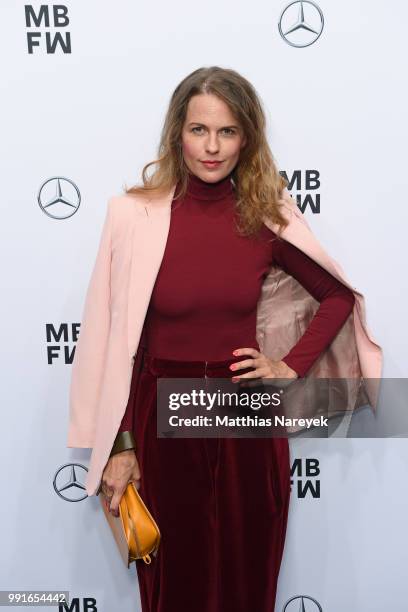 Isabell Polak attends the Danny Reinke show during the Berlin Fashion Week Spring/Summer 2019 at ewerk on July 4, 2018 in Berlin, Germany.