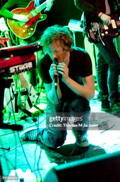 David Burn of Detroit Social Club performs on stage at O2 Academy on May 12, 2010 in Newcastle upon Tyne, England.