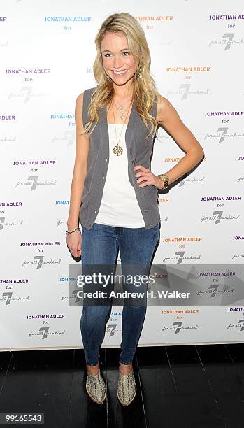 Actress Katrina Bowden attends the Jonathan Adler for 7 For All Mankind launch celebration at 7 For All Mankind on May 12, 2010 in New York City.