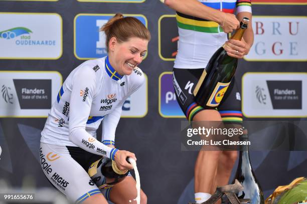 13Th Tour Of Flanders 2016, Womenpodium, Johansson Emma Celebration Joie Vreugde, Champagne, Oudenaarde - Oudenaarde / Ronde Van Vlaanderen Tour Of...