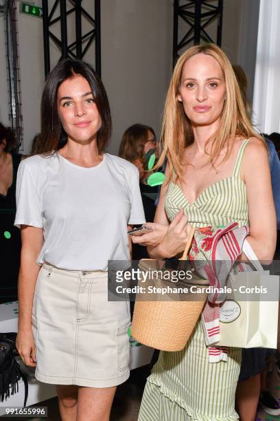 Julia Restoin Roitfeld and guest attend the Bonpoint Haute Couture Fall/Winter 2018-2019 show as part of Haute Couture Paris Fashion Week on July 4,...