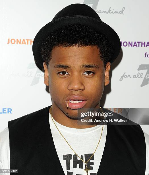 Actor Tristan Wilds attends the Jonathan Adler for 7 For All Mankind launch celebration at 7 For All Mankind on May 12, 2010 in New York City.