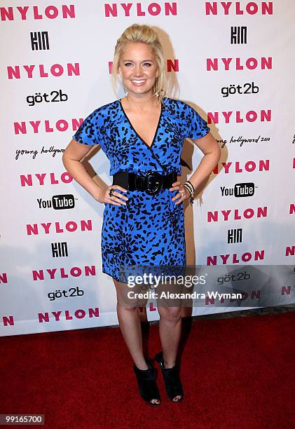 Actress Tiffany Thornton arrives at NYLON'S May Young Hollywood Event at Roosevelt Hotel on May 12, 2010 in Hollywood, California.