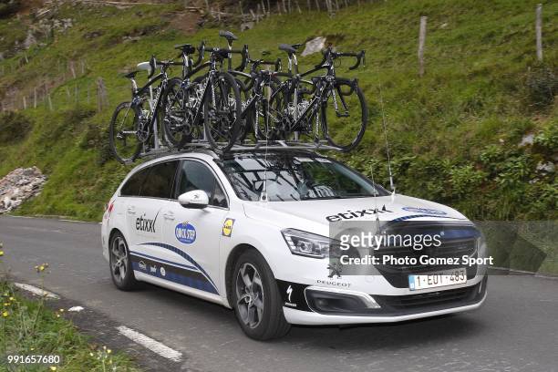 56Th Vuelta Pais Vasco 2016, Stage 1Illustration Illustratie, Car Voiture Auto, Team Etixx - Quick Step / Etxebarria - Markina-Xemein Tour Ronde...
