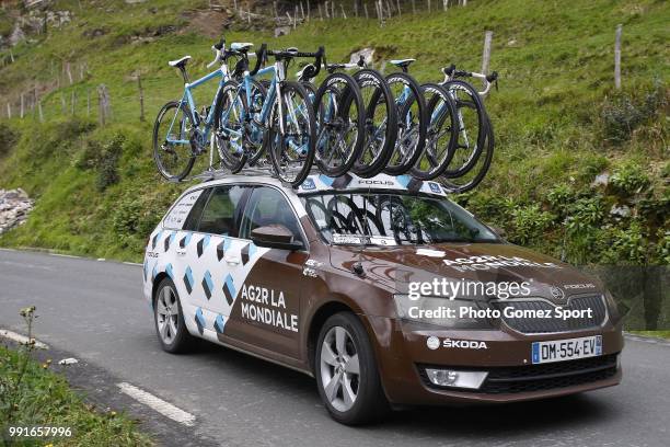 56Th Vuelta Pais Vasco 2016, Stage 1Illustration Illustratie, Car Voiture Auto, Team Ag2R La Mondiale / Etxebarria - Markina-Xemein Tour Ronde...