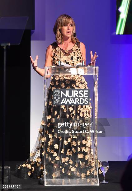 Kate Garraway presents the 'Nurse of the Year' Awards 2018 at Park Plaza Westminster Bridge Hotel on July 4, 2018 in London, England.