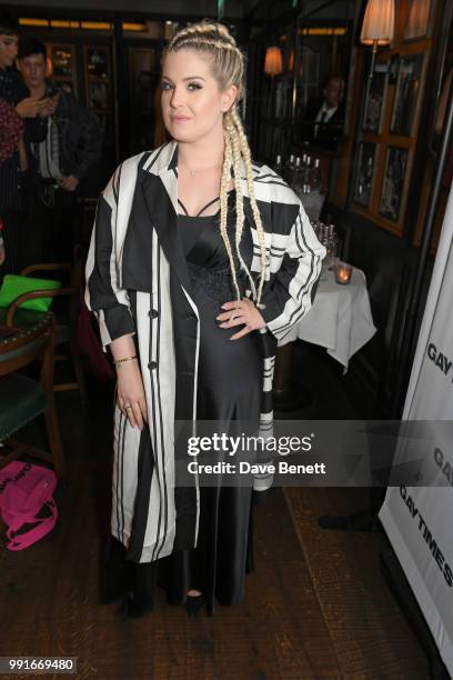 Kelly Osbourne attends the Gay Times dinner hosted by Kyle De'Volle at The Ivy Market Grill on July 4, 2018 in London, United Kingdom.