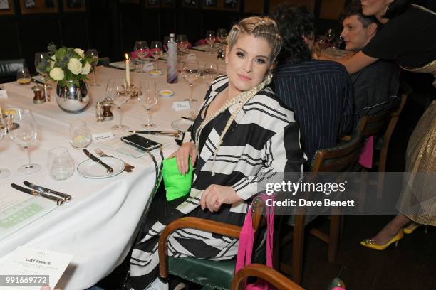 Kelly Osbourne attends the Gay Times dinner hosted by Kyle De'Volle at The Ivy Market Grill on July 4, 2018 in London, United Kingdom.