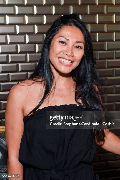 Anggun attends the Jean-Paul Gaultier Haute Couture Fall/Winter 2018-2019 show as part of Haute Couture Paris Fashion Week on July 4, 2018 in Paris,...