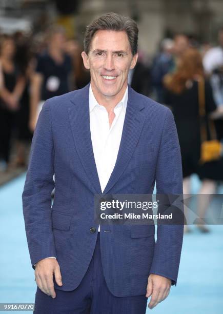 Rob Brydon attends the 'Swimming With Men' UK Premiere at The Curzon Mayfair on July 4, 2018 in London, England.