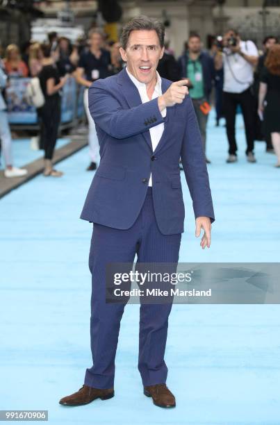 Rob Brydon attends the 'Swimming With Men' UK Premiere at The Curzon Mayfair on July 4, 2018 in London, England.