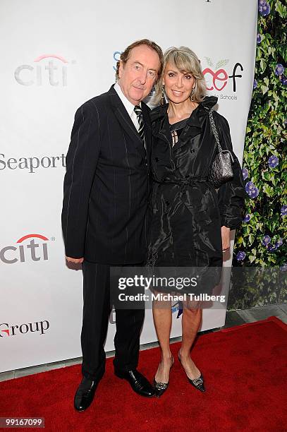 Actor Eric Idle arrives with wife Tania Kosevich at the Second Annual "Dream, Believe, Achieve" Gala to benefit ICEF Public Schools, held at the...