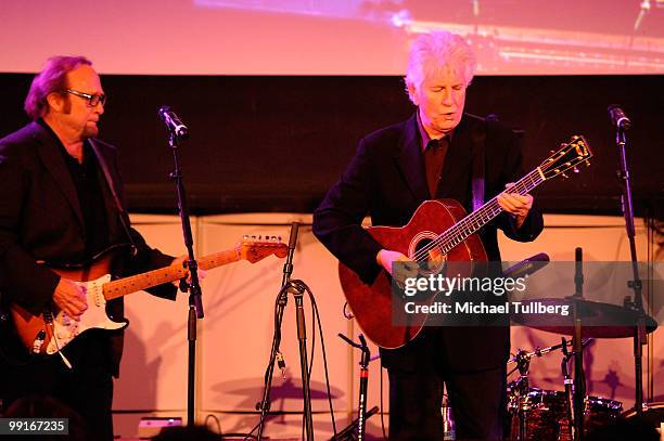 Musicians Stephen Stills and Graham Nash of Crosby, Stills & Nash perform at the Second Annual "Dream, Believe, Achieve" Gala to benefit ICEF Public...