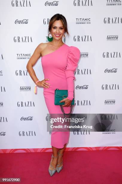 Nazan Eckes during the GRAZIA Pink Hour at Titanic Hotel on July 4, 2018 in Berlin, Germany.