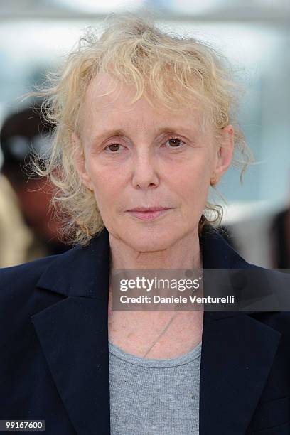 Un Certain Regard Jury President Claire Denis attends the Un Certain Regard Jury Photocall held at the Palais Des Festivals during the 63rd Annual...