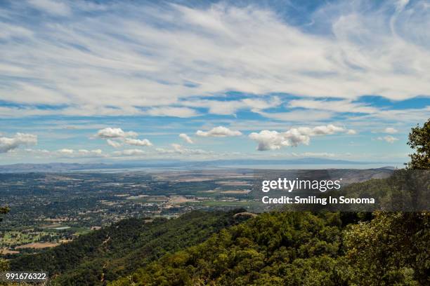 sonoma valley to san pablo bay - sonoma valley stock-fotos und bilder