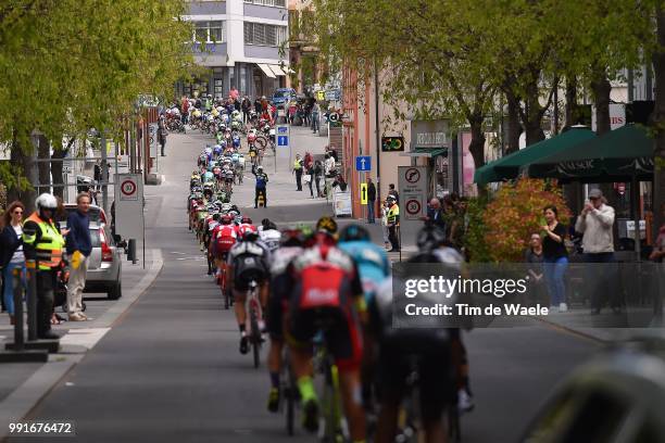 70Th Tour De Romandie 2016, Stage 4Illustration Illustratie, Peleton Peloton, Landscape Paysage Landschap, City Ville Stad, Fans Supporters, Conthey...