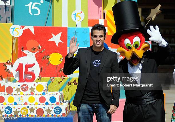 Arsenal football player Cesc Fabregas hosts the 15th Anniversay of Port Aventura on May 13, 2010 in Tarragona, Spain.