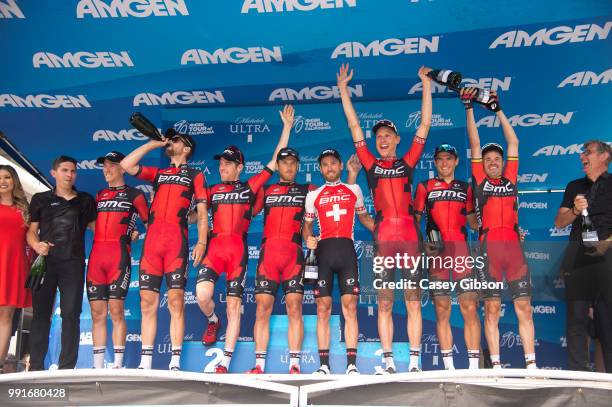 11Th Amgen Tour Of California 2016, Stage 8Podium, Bmc Racing Team Best Team, Brent Bookwalter / Rohan Dennis / Jeanpierre Drucker / Taylor Phinney /...