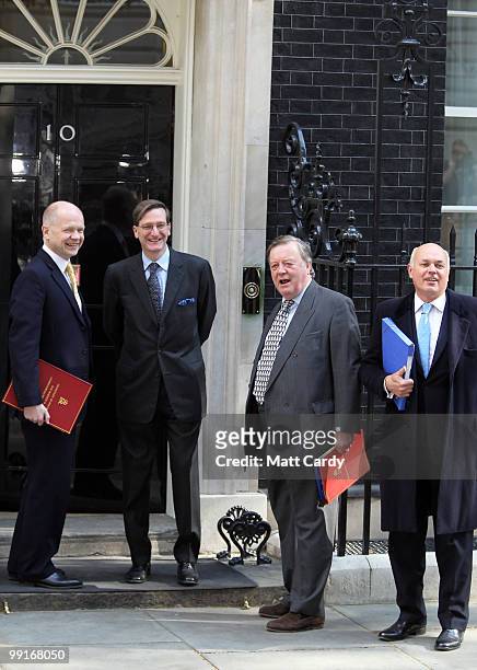 Foreign Secretary William Hague, Attorney General Dominic Grieve, Justice Secretary Ken Clarke and Work and Pensions Secretary Iain Duncan Smith...