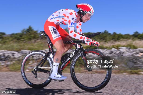 103Th Tour De France 2016, Stage 13Thomas De Gendt Polka Dot Mountain Jersey, Bourg-Saint-Andeol - La Cueva De Pont-D'Arc / Time Trial Itt, Tdf,