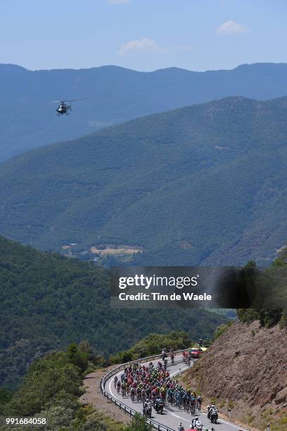 103Th Tour De France 2016, Stage 9Illustration, Landscape, Peloton, Mountains, Helicopter /Porte Del Canto 1721M, Vielha Val D'Aran - Andorra Arcalis...