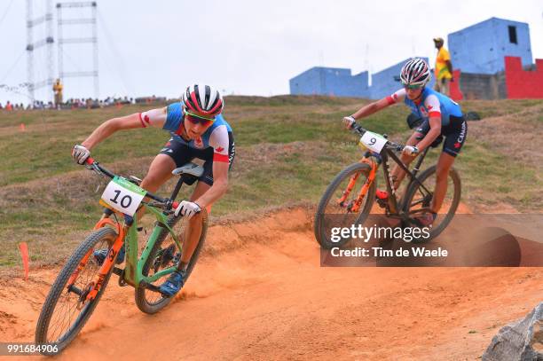 31St Rio 2016 Olympics, Cycling: Women'S Cross-Countrycatharine Pendrel , Emily Batty / Mountain Bike Centre/Summer Olympic Games,