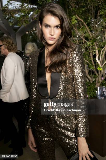 Vanessa Moody attends the amfAR Paris Dinner at The Peninsula Hotel on July 4, 2018 in Paris, France.