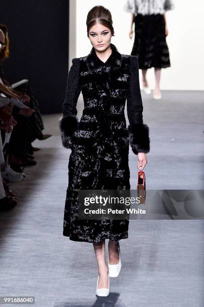 Model Grace Elizabeth walks the runway during the Fendi Couture Haute Couture Fall Winter 2018/2019 show as part of Paris Fashion Week on July 4,...