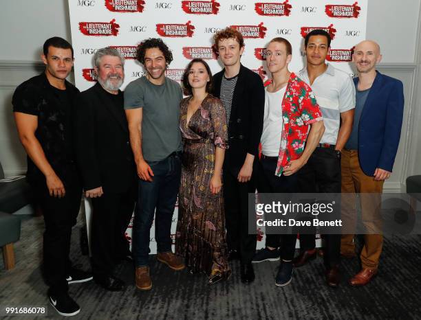 Julian Moore-Cook, Denis Conway, Aidan Turner, Charlie Murphy, Chris Walley; Brian Martin, Daryl McCormick and Will Irvine attend the press night...
