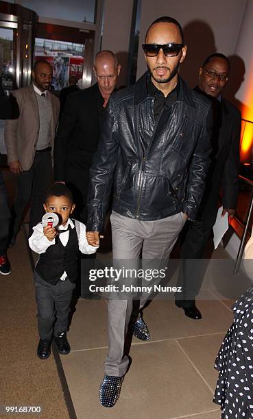 Recording artist Swizz Beatz and his son Kasseem Dean, Jr. Attend the 2010 SESAC New York Music Awards at the IAC Building on May 12, 2010 in New...