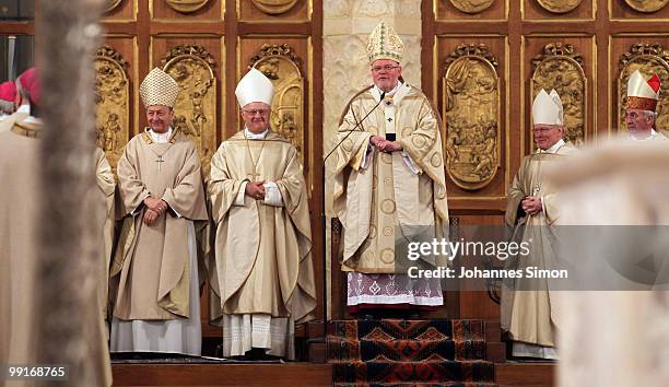 Archbishop Reinhard Marx celebrates a holy mass at Munich cathedral during day 2 of the 2nd Ecumenical Church Day on May 13, 2010 in Munich, Germany....