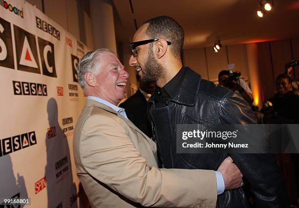 President Pat Collins and music producer Swizz Beatz attend the 2010 SESAC New York Music Awards at the IAC Building on May 12, 2010 in New York City.