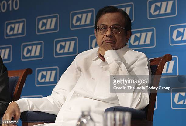Home Minister P. Chidambaram during the annual session of the Confederation of Indian Industry in New Delhi on Wednesday, May 12, 2010.