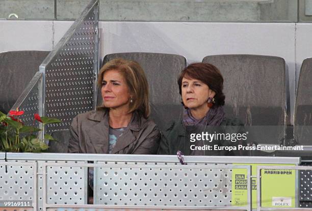 Ana Botella attends the Mutua Madrilena Madrid Open on May 12, 2010 in Madrid, Spain.