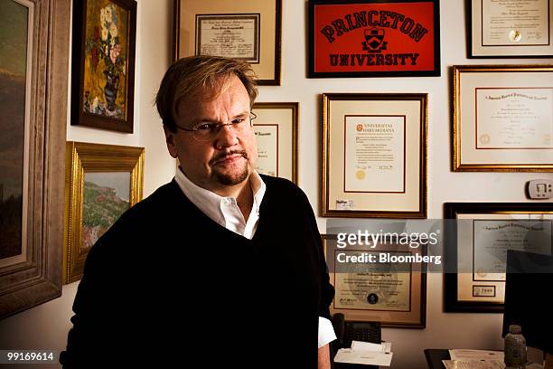 Psychiatrist Stefan Kruszewski stands for a photo in his office at his home in Harrisburg, Pennsylvania, U.S., on Monday, May 3, 2010. In a complaint...