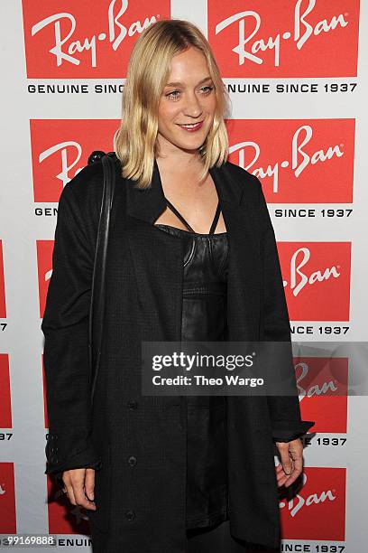 Actress Chloe Sevigny attends the Ray-Ban Aviator: The Essentials Event featuring Iggy Pop at Music Hall of Williamsburg on May 12, 2010 in New York...