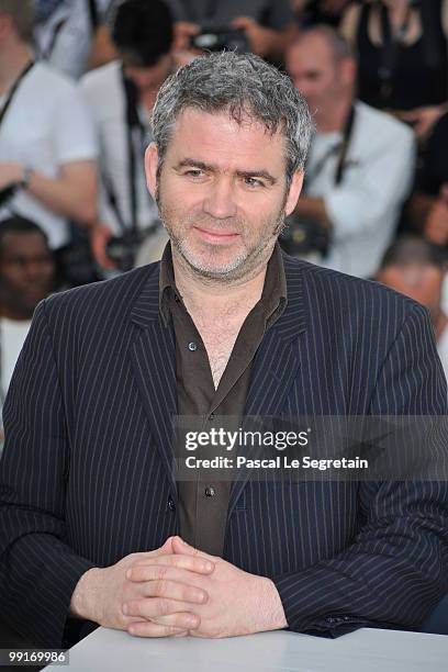 Jury Member Stephane Brize attends the 'Camera d'Or Jury' Photocall at the Palais des Festivals during the 63rd Annual Cannes Film Festival on May...