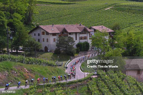 100Th Tour Of Italy 2017, Stage 17Landscape, Peloton, Giovo - 615M, Vineyard/Tirano - Canazei-Val Di Fassa 1442M , Giro,