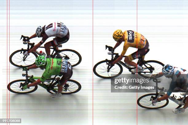 104Th Tour De France 2017, Stage 9Arrival, Sprint, Warren Barguil / Rigoberto Uran / Christopher Froome Yellow Leader Jersey, Romain Bardet /...