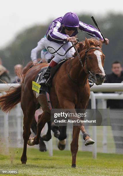 Cape Blanco ridden by jockey, Johnny Murtagh win the Totesport Dante Stakes at York racecourse on May 13, 2010 in York, England