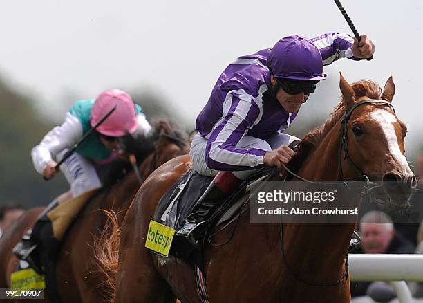 Cape Blanco ridden by jockey, Johnny Murtagh win the Totesport Dante Stakes at York racecourse on May 13, 2010 in York, England