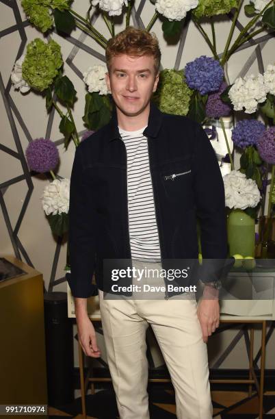 Fletcher Cowan attends the launch of Quaglino's Q Decades Summer Series on July 4, 2018 in London, England.